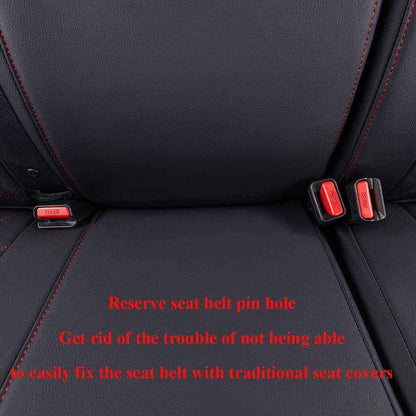 EKR Tacoma Car Seat Covers Custom Fit for Toyota Tacoma (Petrol) 2024 2025 2026 DoubleCab/CrewCab SR/SR5/TRD Sport/TRD Off-Road/Limited -Truck Seat Covers Full Set,Faux Leather(Black)
