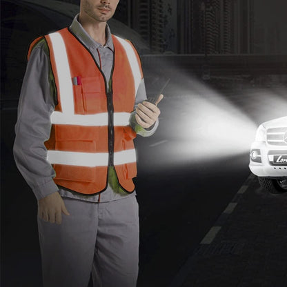 XIAKE Reflective Safety Vest for Men & Women High Visibility Class 2 Vest with Pockets Meets ANSI Standards