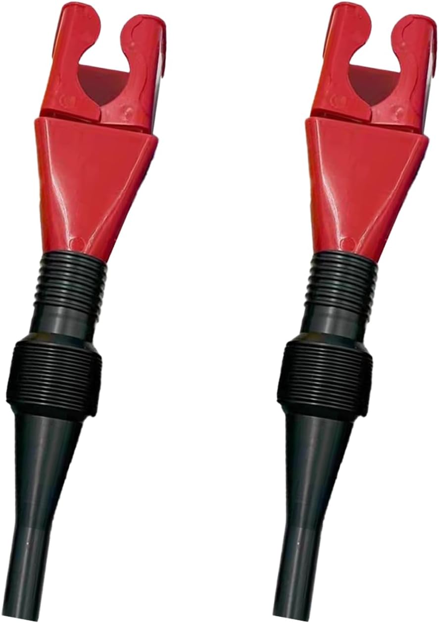 Flexible Car Fuel Funnel, Retractable Plastic Automotive Oil Exchange Funnels, Foldable Clasp Gasoline Funnels, Universal Draining Tool for Cars and Motorcycles (Red)