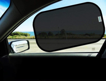 Car Window Shades - Certified 99.79% UVA & 99.95% UVB sun protection. Award winning car sun shade for side windows. 4 Pack (2 Transparency options) 20" x 12" -window shade for car baby by Kinder Fluff