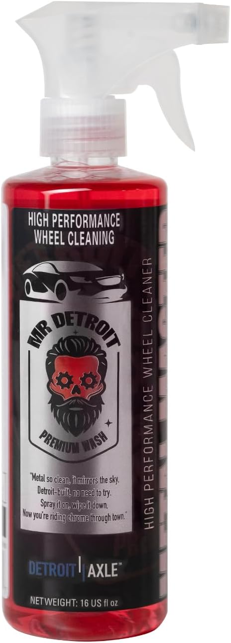 Mr. Detroit - Drill Wheel Brush w/Durable Soft Wool Microfiber Bristles and Steel Shaft for Car Tires, Wheels, Rims, Brakes and Any Other Narrow Spaces| Rim Brush Cleaning Tool w/Non-Scratch Bristle