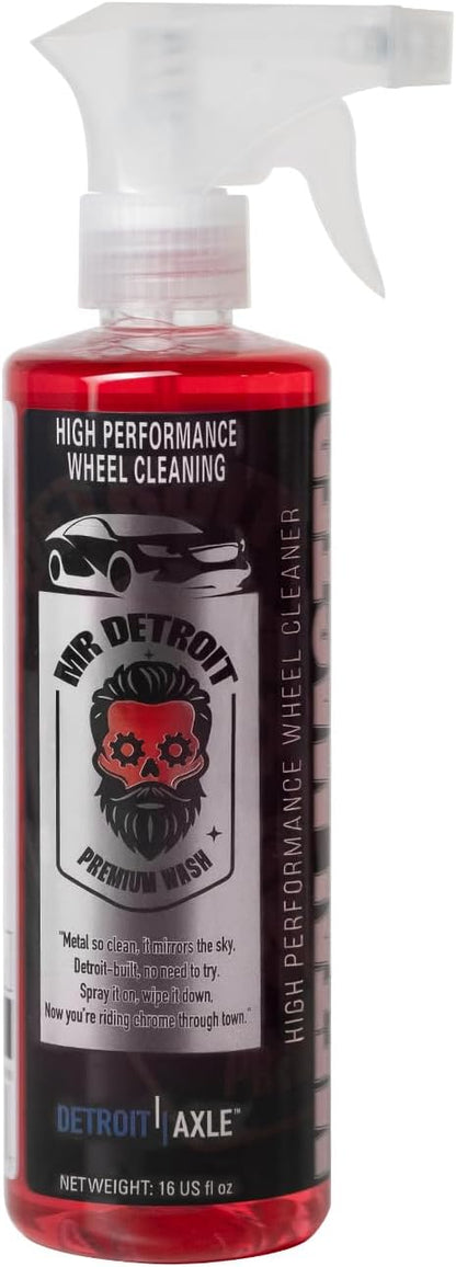 Mr. Detroit - Drill Wheel Brush w/Durable Soft Wool Microfiber Bristles and Steel Shaft for Car Tires, Wheels, Rims, Brakes and Any Other Narrow Spaces| Rim Brush Cleaning Tool w/Non-Scratch Bristle