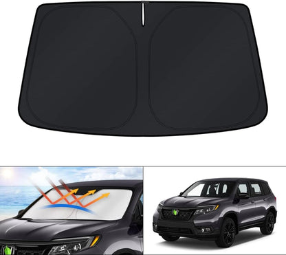 KUST Windshield Sun Shade for Toyota RAV4 2019-2022 2023 2024 2025 2026 Window Accessories Shade Sun Visor Cover Foldable Block UV Rays - Colors E