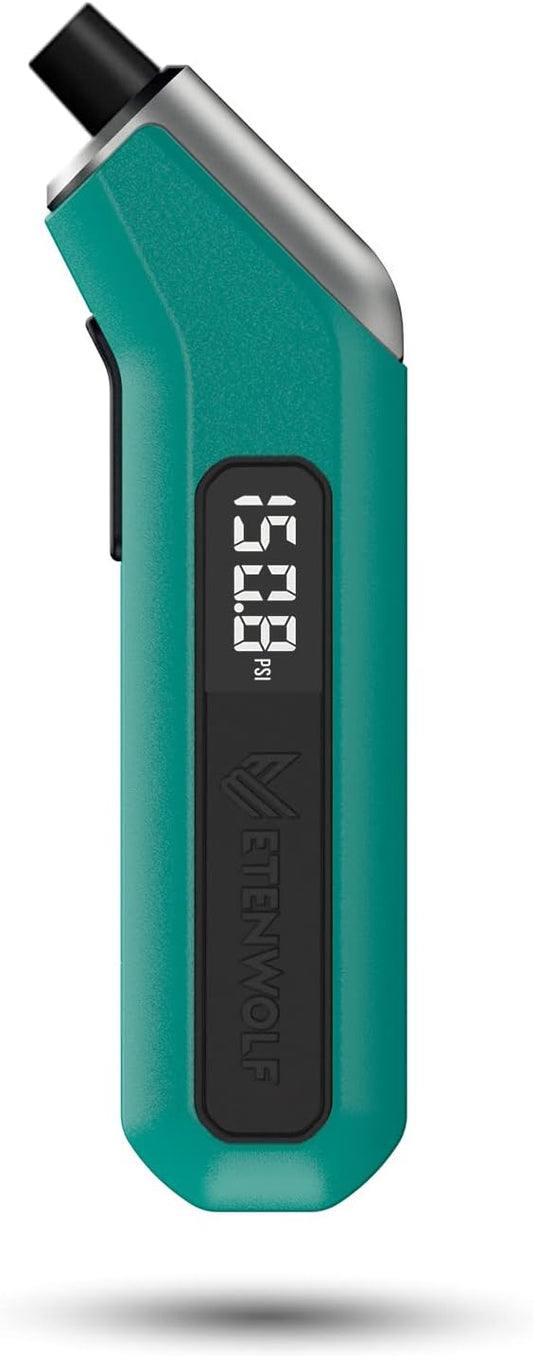 ETENWOLF T300 Digital Tire Pressure Gauge 3-200 PSI, Industrial Tire Gauge Calibrated to ANSI B40.7 Grade 2A(Plus-Minus 0.5%), Replaceable AAA Batteries (Vivid Orange)