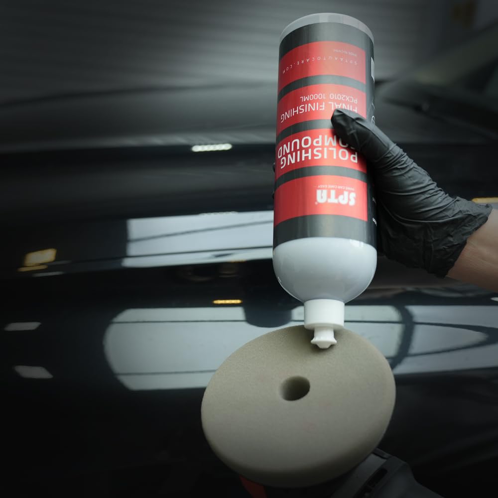 Mix Polishing Compound, SPTA 4.06oz (120ml) Polishing Compound Car Scratch & Swirl Remover Rubbing Compound & Finishing Polish Buffing Compound Swirl Remover for Cars Automotive Paint Correction