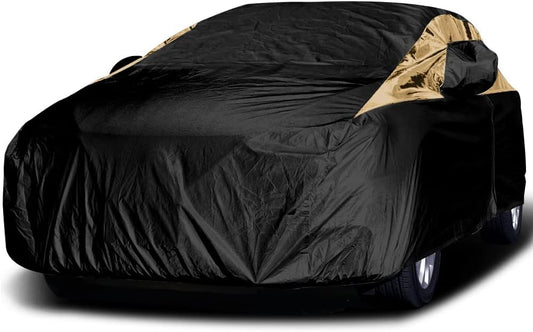 Titan Premium Multi-Layer PEVA Car Cover for Compact SUV 170-187". Waterproof, UV Protection, Anti-Scratch Protective Lining, Driver-Side Zippered Opening. Fits Rav4, Rogue, CR-V and More.