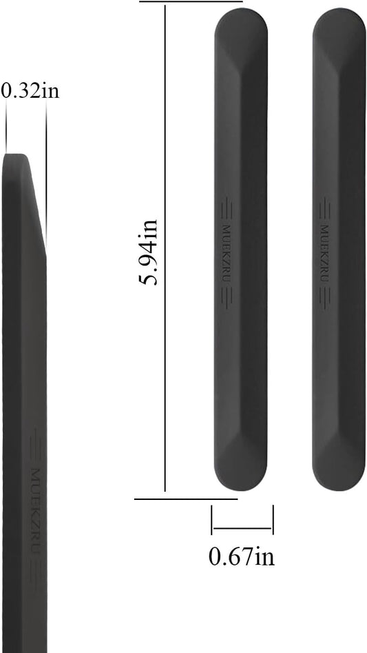 muekzu Silicone Car Door Edge Guard Trim Molding Crash Scratch Protector Scratch Guard for Car,Sedans,Truck,SUV 4PCS (Black)
