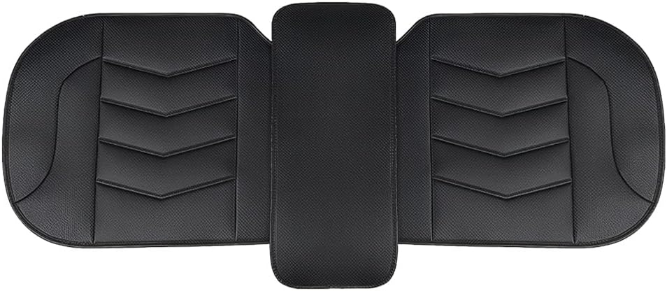 HZEL Car Front Bottom Seat Cover, Breathable Leather Full Wrapped Non-Slip Bottom Driver Seat Cushion with Storage Pocket, Comfortable Auto Interior Chair Protection Cover, Universal Fit (Coffee)