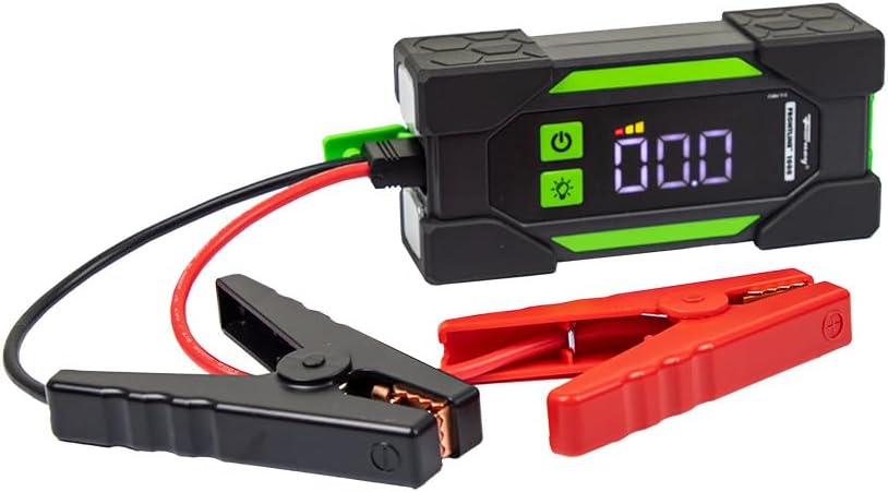 Forney Frontline 1000 Lithium Jump Starter Power Bank | 1000 peak amps 12V emergency battery booster. Features a built-in USB charger for portable devices.