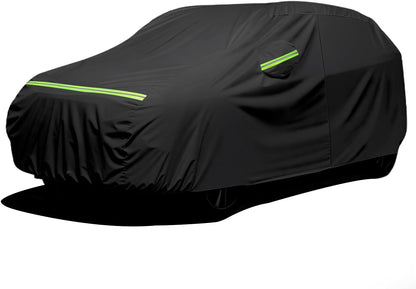 Favoto SUV Car Cover Waterproof All Weather 6 Layers Heavy Duty Car Cover for Automobiles Rain Sun Snow UV Protection with Inner Cotton Car Cover Outdoor Universal Fit for SUV (188-198 inch) Silver