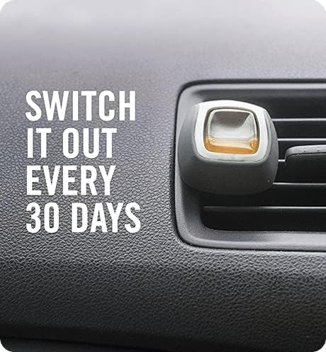 Febreze Car Air Freshener Vent Clip Platinum Ice Scent, .07 oz. Car Vent Clip, Pack of 4
