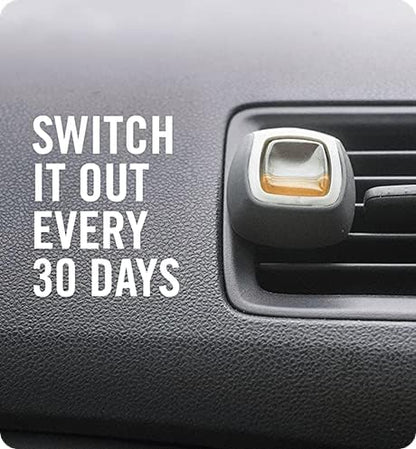 Febreze Car Air Freshener Vent Clip Platinum Ice Scent, .07 oz. Car Vent Clip, Pack of 4
