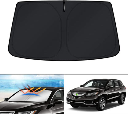KUST Windshield Sun Shade for Toyota RAV4 2019-2022 2023 2024 2025 2026 Window Accessories Shade Sun Visor Cover Foldable Block UV Rays - Colors E