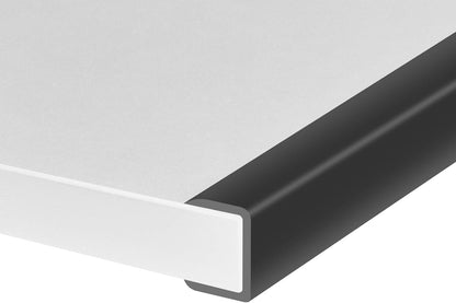 Rubber Edge Trim, Self-Adhesive Rubber Edge Trim, Edge Protector for Sheet Metal, EPDM Material, Fit 1/16"(1.0mm), Length 10Ft, Black Color, U Channel Edge Trim - Colors A