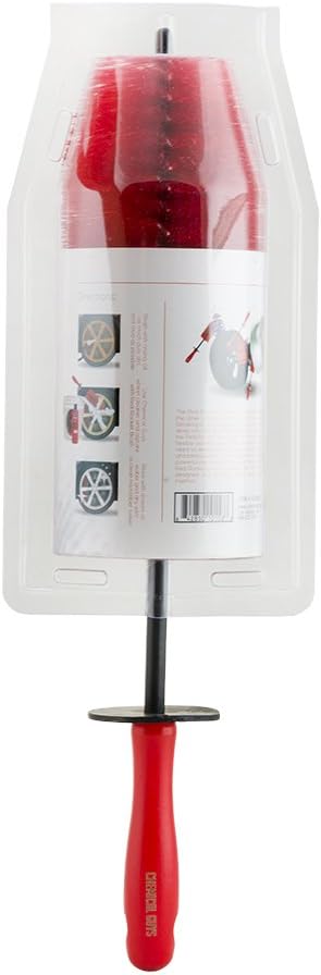 Chemical Guys Red Rocket Detailing Brush - Flexible Long-Reach Wheel and Rim Cleaning Tool for Cars, Trucks, SUVs, Motorcycles, and RVs - Safely Cleans Tight Spaces, Spokes, and Crevices