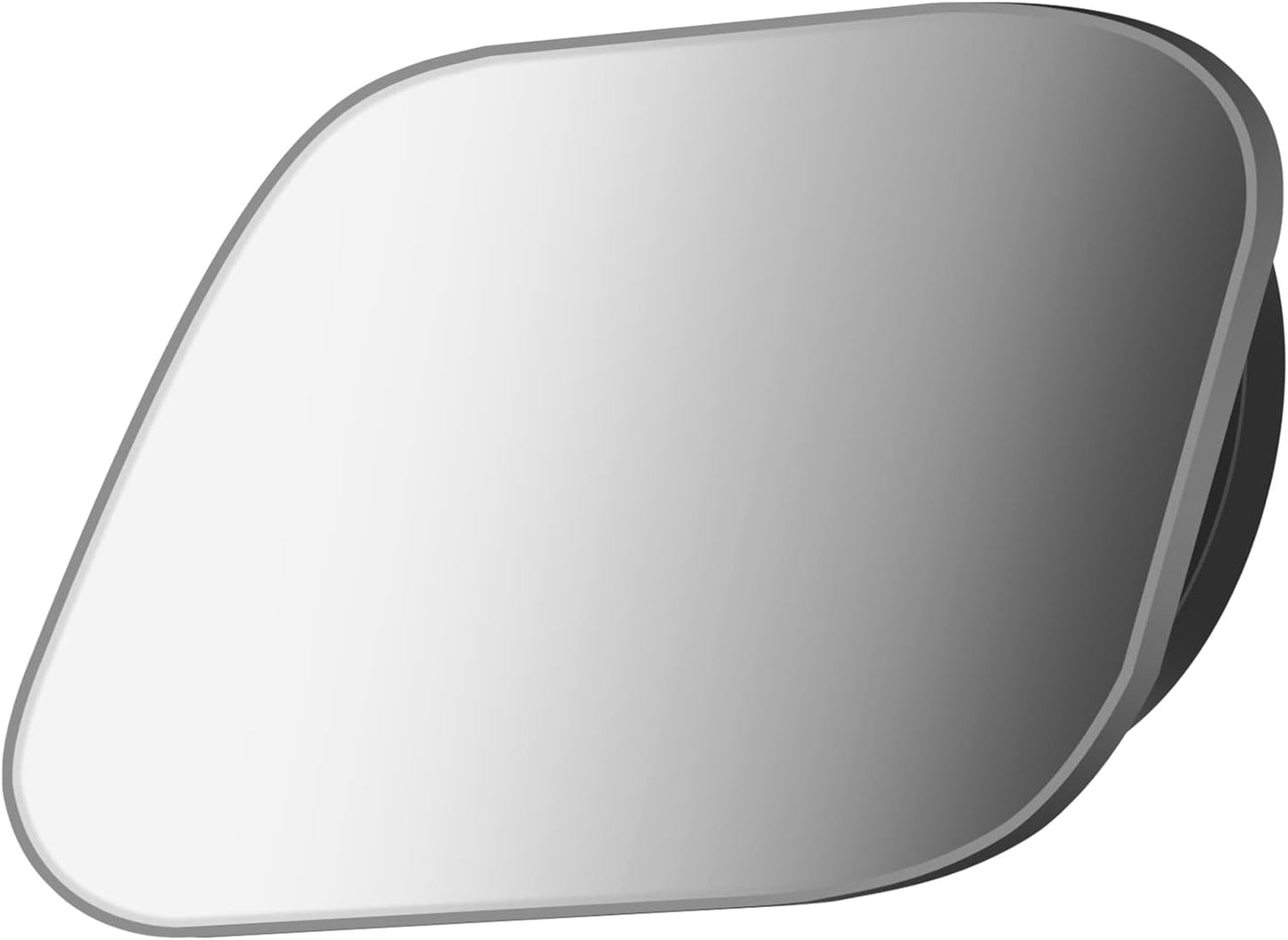 2 pcs Blind Spot Mirrors, 2" Round HD Glass Convex 360° Wide Angle Side Rear View Mirror with ABS Housing for Cars SUV and Trucks, Black, Pack of 2