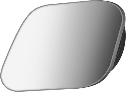 2 pcs Blind Spot Mirrors, 2" Round HD Glass Convex 360° Wide Angle Side Rear View Mirror with ABS Housing for Cars SUV and Trucks, Black, Pack of 2