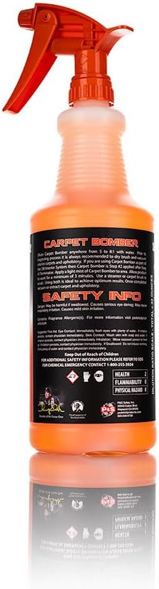 P & S PROFESSIONAL DETAIL PRODUCTS Carpet Bomber – Professional Upholstery Cleaner, Citrus-Based Formula, Removes Grease, Dirt & Odors, Highly Dilutable, Safe for Engines & Wheel Wells - 1 Gallon