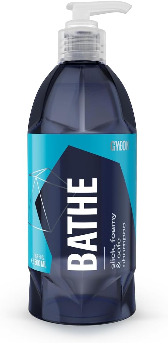 Gyeon Bathe Ceramic‑Coating Safe Car Wash Shampoo Highly Lubricated Foam Wash Soap for Paint Sealant and Coating Maintenance Professional Scratch Reduction Shine Enhancement