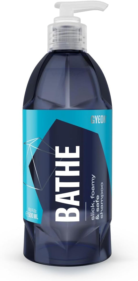 Gyeon Bathe Ceramic‑Coating Safe Car Wash Shampoo Highly Lubricated Foam Wash Soap for Paint Sealant and Coating Maintenance Professional Scratch Reduction Shine Enhancement