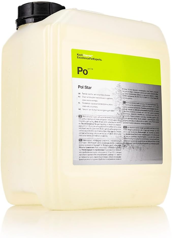 KOCHCHEMIE - Pol Star - Textile, Leather & Suede Cleaner; Natural Cleaner, Protection Formula; No Water Marks (1 Liter)