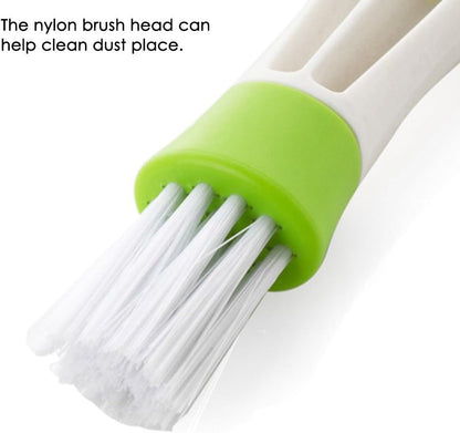 SENHAI Mini Duster for Car Air Vent, Set of 3 Automotive Air Conditioner Cleaner and Brush, Dust Collector Cleaning Cloth Tool for Keyboard Window Leaves Blinds Shutter