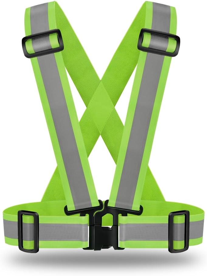 2.0 IN High Visibility Reflective Safety Strap for Construction, Running, Cycling