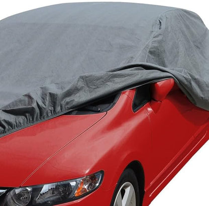 Motor Trend Breathable Lightweight Car Cover, Anti-Moisture Build-Up Water-Resistant Scratch-Resistant Travel-Friendly, Universal Fit for Cars SUVs Trucks Vans All-Weather Outdoor/Indoor, (XL) 210" L