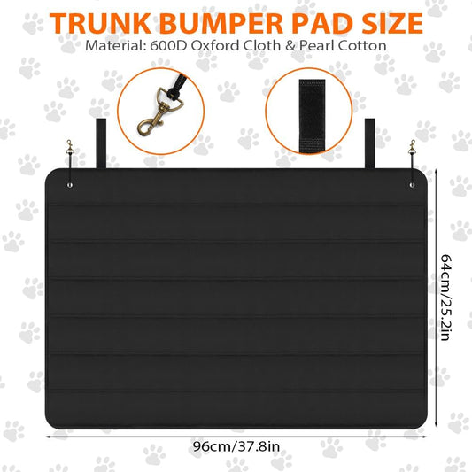 Flintronic Large Rear Bumper Protector for Cars, 38 x 25 Inch Foldable Car Rear Bumper Protector Guard, Universal Bumper Protector, Prevents Scratches During SUV, Truck, Van Loading and Unloading