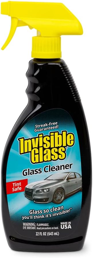 Invisible Glass 92164-2PK Premium Glass Cleaner Spray for Car Windshields and Windows, Automotive and Home Window Cleaner, Streak-Free, Ammonia-Free, Tint-Safe – 22 fl oz (Pack of 2)