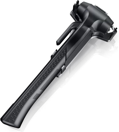 Premium Car Glass Breaker with Seat Belt Cutter - Automotive Safety Hammer - Emergecy Escape Tool, Car Autoaccessory Metal Window Hammer, Vehicle Hard Aluminium Alloy Head Design(Silver)