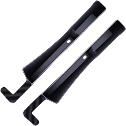 2PCS Car Seat Gap Filler, Automotive Seat Organizer Fill The Gap Between Seat and Console, Universal Car Storage Box Inserts Fill The Gap Between Seat &Console for Coins Wallets Keys (Black)