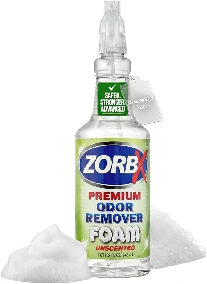 ZORBX Unscented Odor Eliminator for Strong Odor 16 Fl Oz - Used in Hospitals & Healthcare Facilities - Advanced Trusted Formula, Fast-Acting Odor Remover Spray for Dog, Cat, House & Carpet