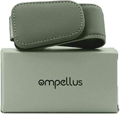 2 Pack Magnetic Leather Sunglass Holder, Eyeglass Hanger Clip for Car Sun Visor, Suitable for Different Size Eyeglasses(Black, 2 Pack)