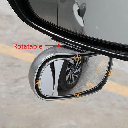Blind Spot Mirror for Car 2 Pack, Adjustable Convex Wide-Angle Blindspot Mirrors, 360° Rotatable Small Stick-On Blind Side Mirror for Cars, SUVs & Trucks