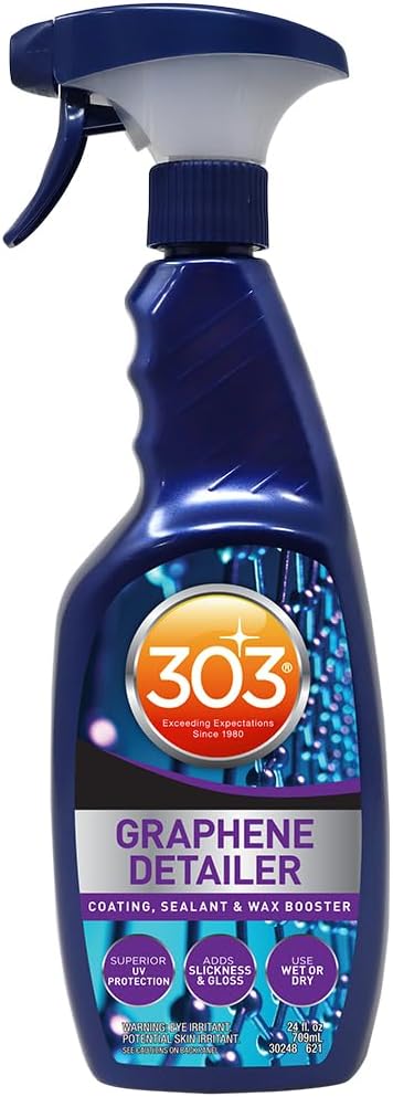 303 Products Graphene Detailer Spray, Quick Detail Spray for Car Exterior – Enhances Gloss & Protection on Paint, Coatings & Wax, Waterless Wash & Drying Aid, 16 oz
