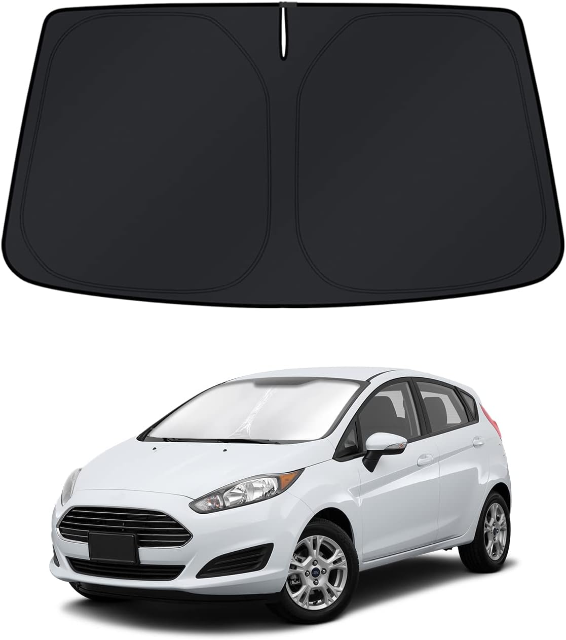 KUST Windshield Sun Shade for Toyota RAV4 2019-2022 2023 2024 2025 2026 Window Accessories Shade Sun Visor Cover Foldable Block UV Rays - Colors D