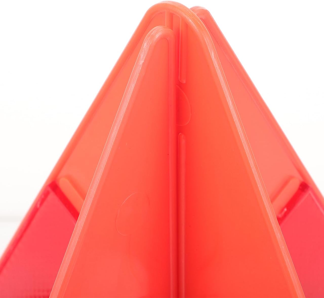 Unomor Car Road Warning Sign Reflective Road Safety Kit Triangle Emergency Reflective Triangle for Roadside Assistance Vehicle Maintenance Construction Portable Lightweight 10.07 X 10.07 X 8.85 in