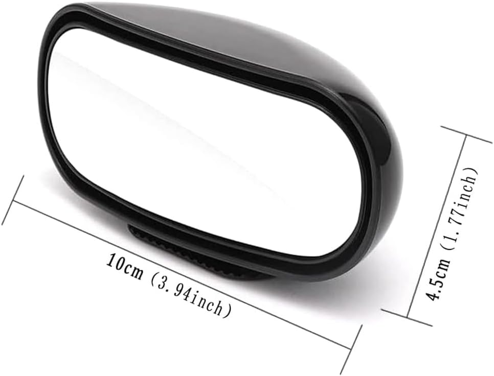 Blind Spot Mirror for Car 2 Pack, Adjustable Convex Wide-Angle Blindspot Mirrors, 360° Rotatable Small Stick-On Blind Side Mirror for Cars, SUVs & Trucks