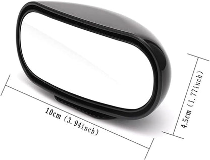 Blind Spot Mirror for Car 2 Pack, Adjustable Convex Wide-Angle Blindspot Mirrors, 360° Rotatable Small Stick-On Blind Side Mirror for Cars, SUVs & Trucks
