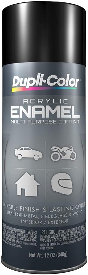 Dupli-Color DA1692 Multi-Purpose Acrylic Enamel Spray Paint - Crystal Clear - 12 oz. Aerosol Can