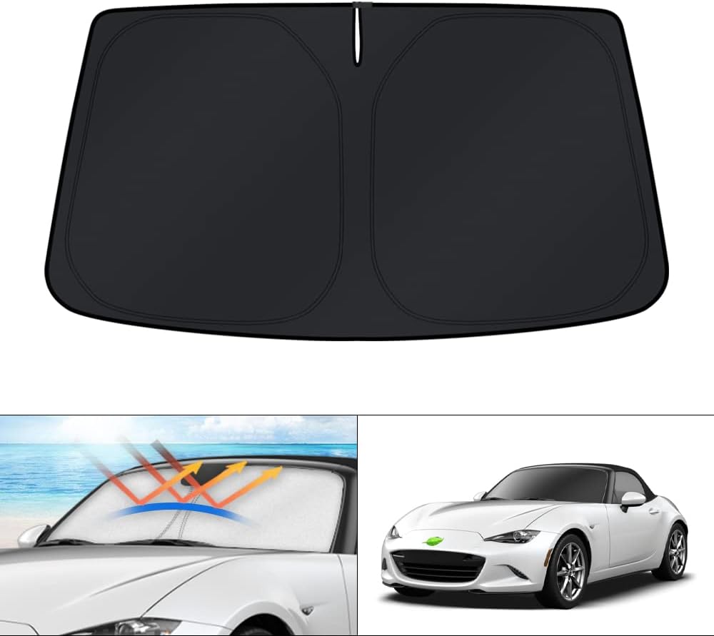 KUST Windshield Sun Shade for Toyota RAV4 2019-2022 2023 2024 2025 2026 Window Accessories Shade Sun Visor Cover Foldable Block UV Rays - Colors E