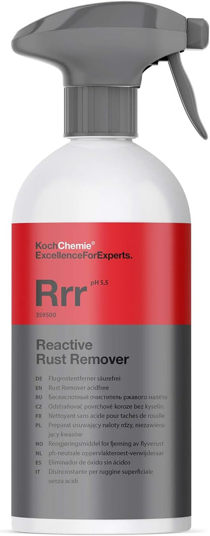 KOCHCHEMIE - Reactive Rust Remover - pH Neutral Cleaner; Use for Rust, Metal Particles, Burnt-in Brake Dust and Other Pollutants; Gentle Formula (500 milliliters)