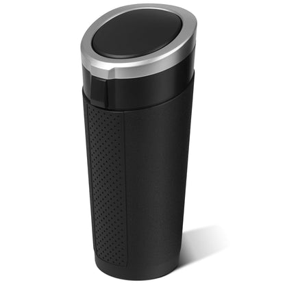 Car Trash Can Bin with Lid - 2 Packs Mini Car Garbage Can Cup Holder-Black Small Leakproof Vehicle Trash Garbage Can Bin-Automotive Car Organizers and Storage for Back Seat SUV Truck Accessories