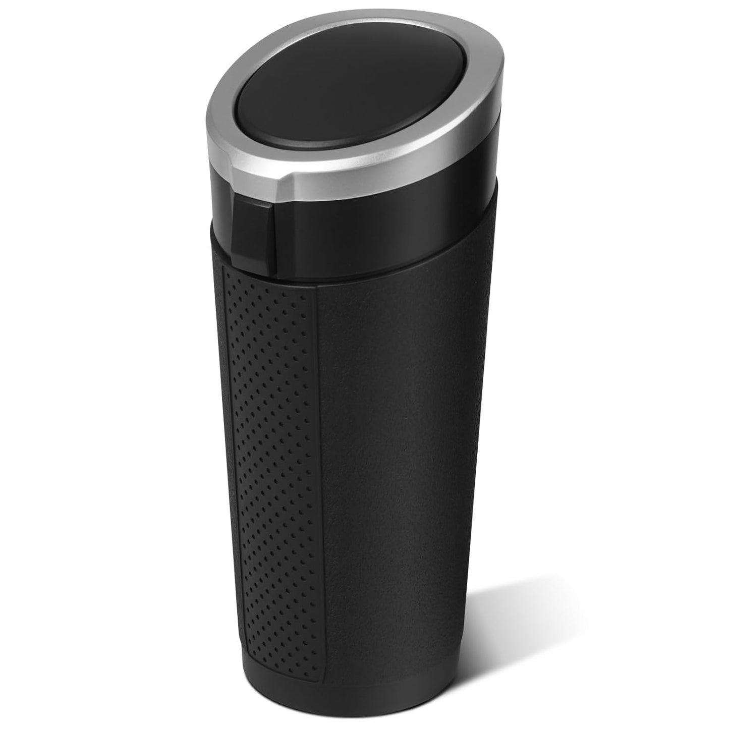 Car Trash Can Bin with Lid - 2 Packs Mini Car Garbage Can Cup Holder-Black Small Leakproof Vehicle Trash Garbage Can Bin-Automotive Car Organizers and Storage for Back Seat SUV Truck Accessories