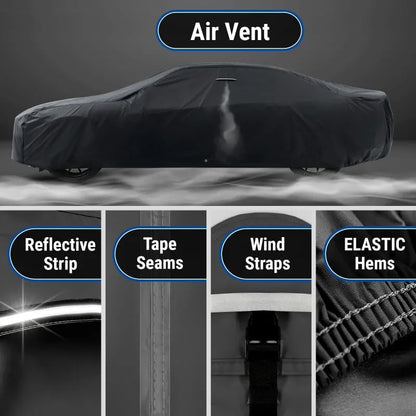 iCarCover Premium Car Cover for 1970-1972 Chevy Monte Carlo Heavy Duty Waterproof All-Weather Automobiles Custom Fit Indoor Outdoor UV Snow Protection Covers with Straps and Bag - Colors A