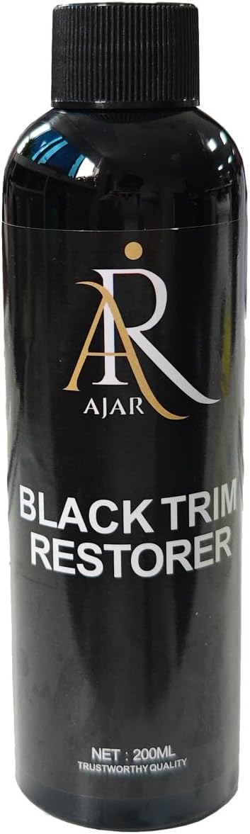 Black Trim Restorer for Cars, Plastic & Rubber Restorer Spray, Long Lasting UV Protection, Works on Bumpers, Mirrors, Tires, Lasts 8+ Months 6.7 Fl Oz