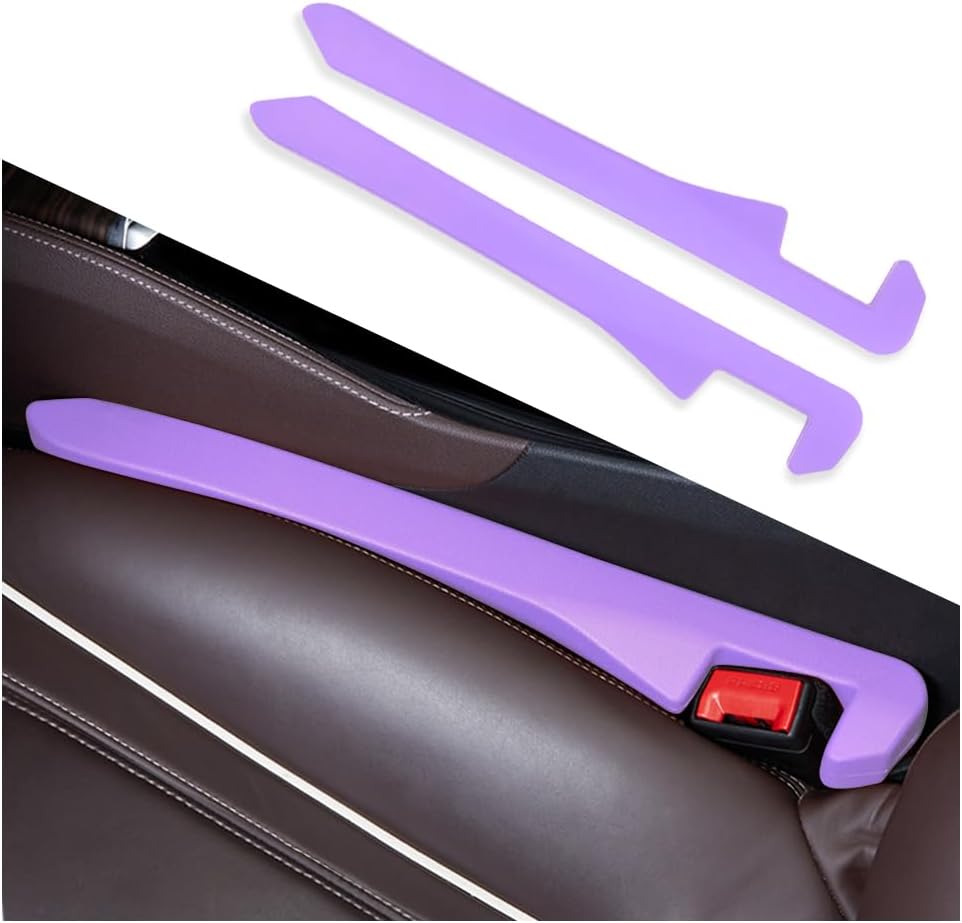IHOTDER 2PCS Car Seat Gap Filler - Car Seat Gap Filler Organizer for Holding Phone,Key,Purse - Universal Car Gap Filler Fits Car Truck SUV Car Interior Accessories (Black/2PCS)…