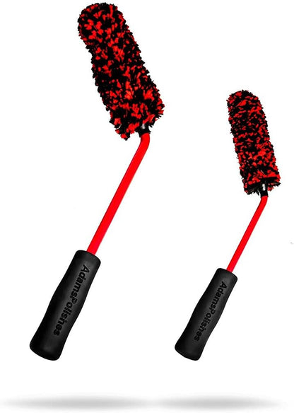 Adam's Polishes Angled Wheel Detailing Brush - Car Cleaning Wheel Brush | Use W/Wheel Cleaner, Rim Cleaner, Chrome Cleaner | Car Wash Brush Cleans Brake Dust from Barrels & Hard to Reach Areas Bundle