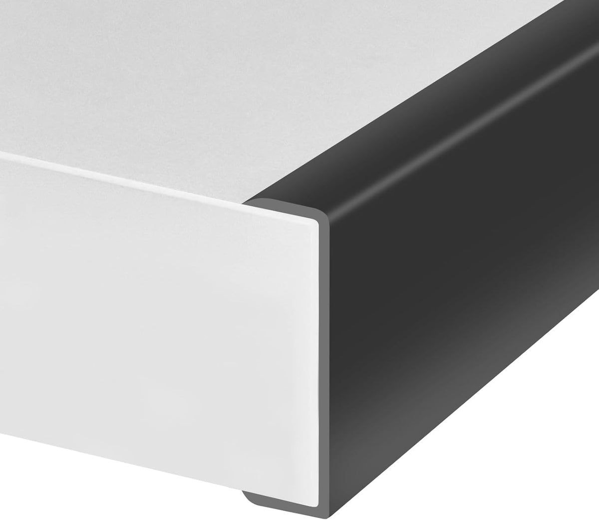Rubber Edge Trim, Self-Adhesive Rubber Edge Trim, Edge Protector for Sheet Metal, EPDM Material, Fit 1/16"(1.0mm), Length 10Ft, Black Color, U Channel Edge Trim - Colors B